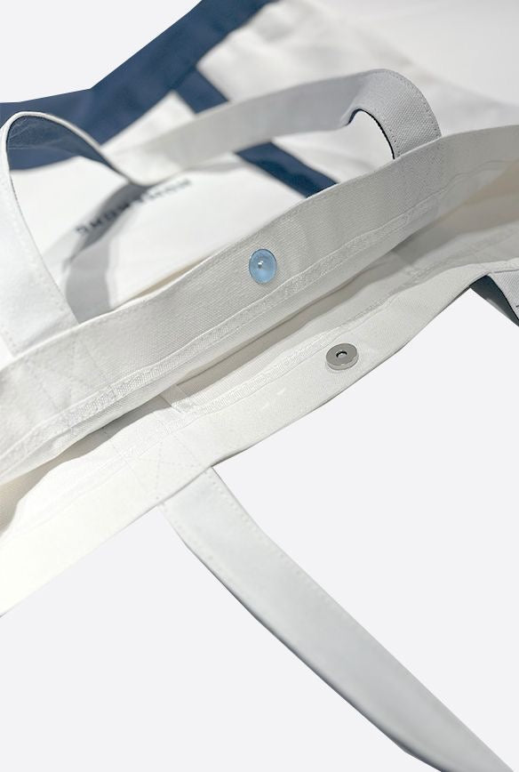 HOMEKONG TOTE BAG WHITE/NAVY