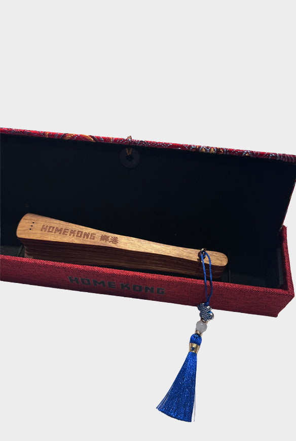HOMEKONG鄉港Phoebe Zhennan Wood Folding Fan