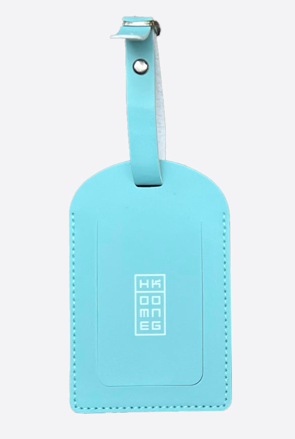LUGGAGE TAG “THANK GOD IT’S FLYDAY” BABY BLUE