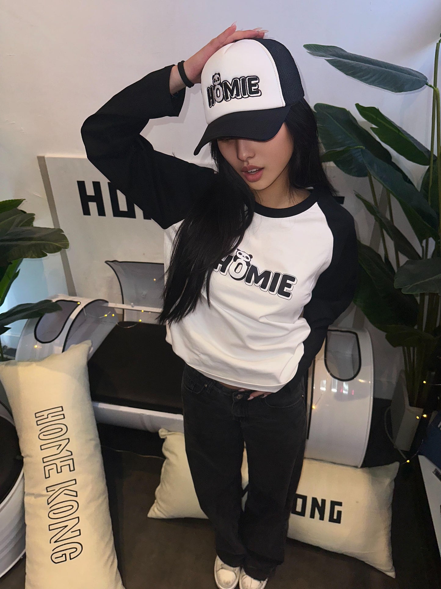 PANDA HOMIE TRUCKER CAP