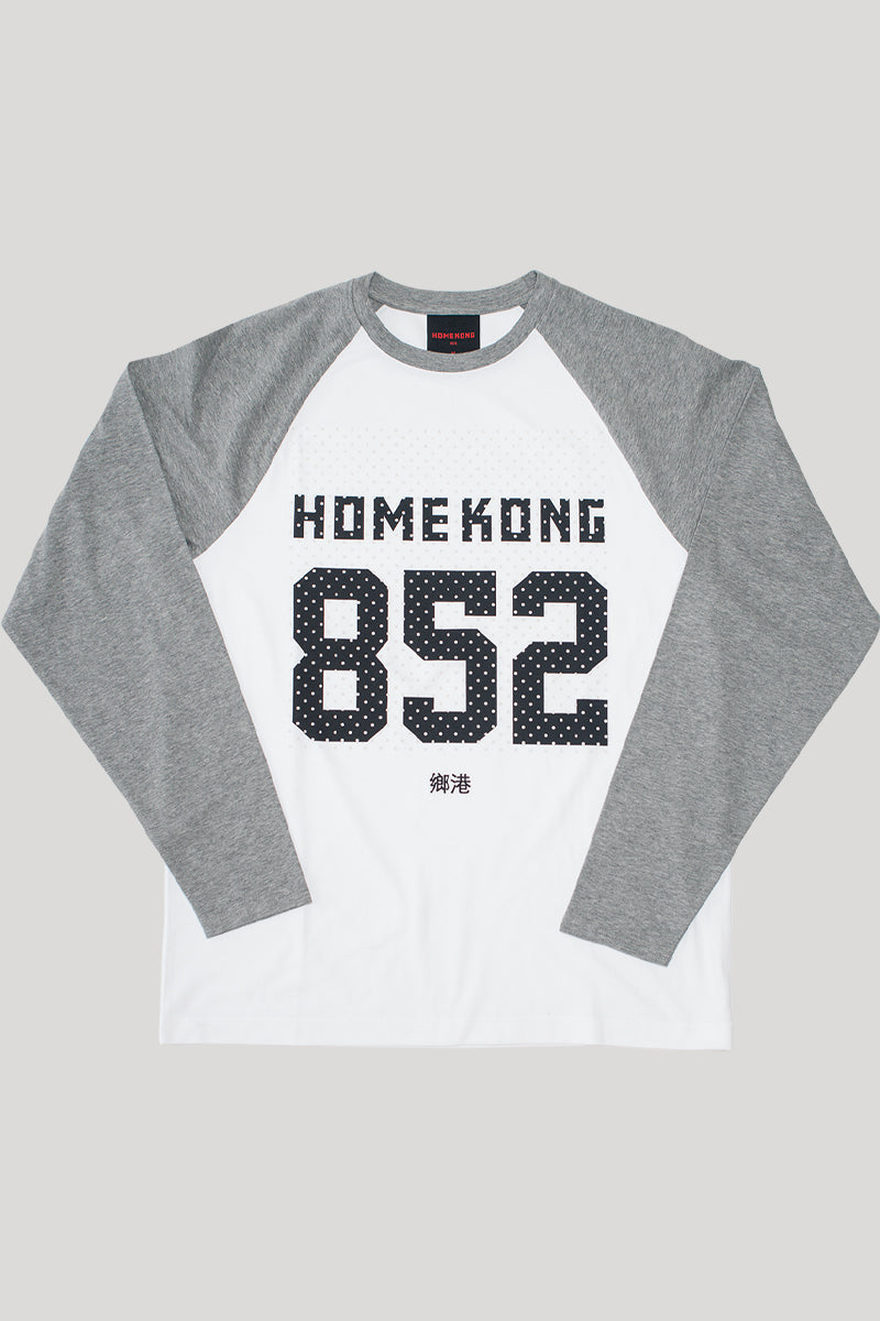 EIGHT5TWO RAGLAN SLEEVE MENS TEE WHITE