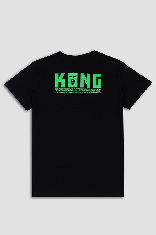 GREEN KONG BLACK TEE