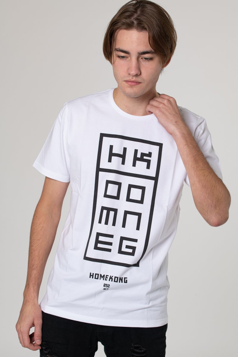 HK BUILDING MENS TEE WHITE