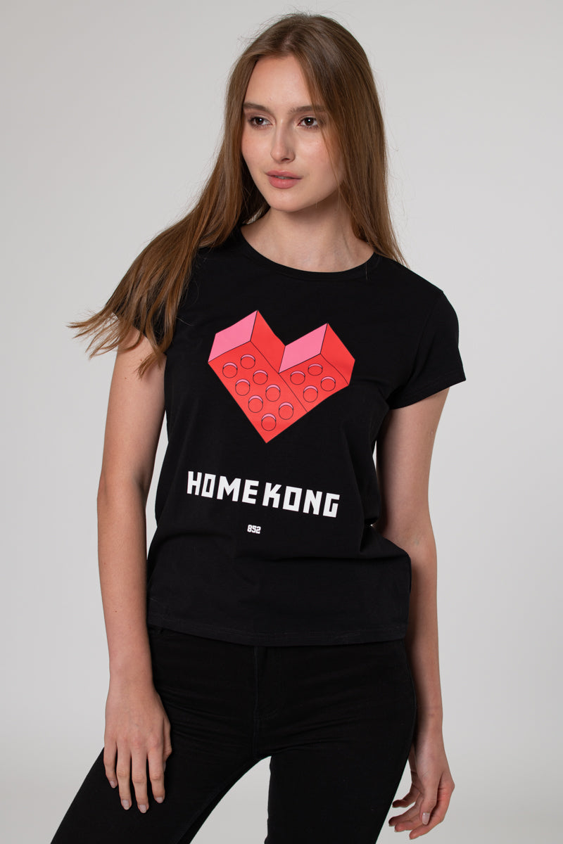 LEGO HEART TEE BLACK