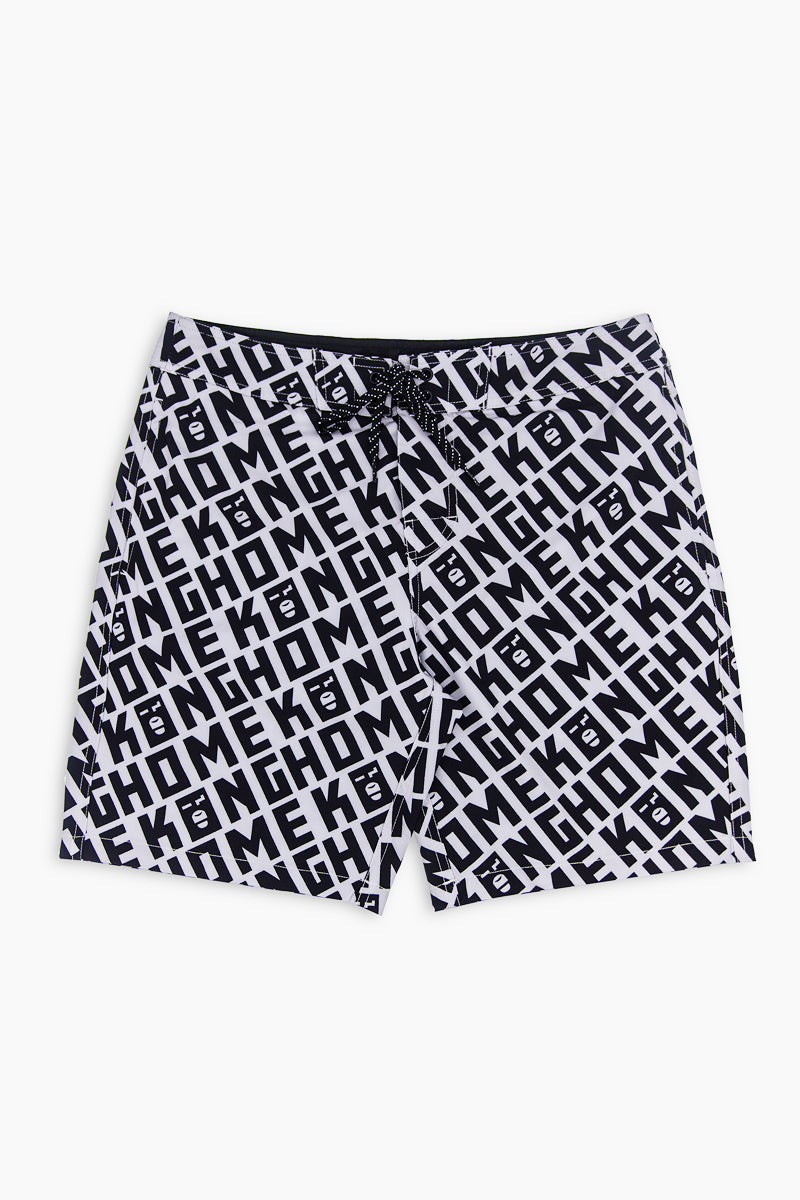 BOARD SHORTS GREY/BLACK