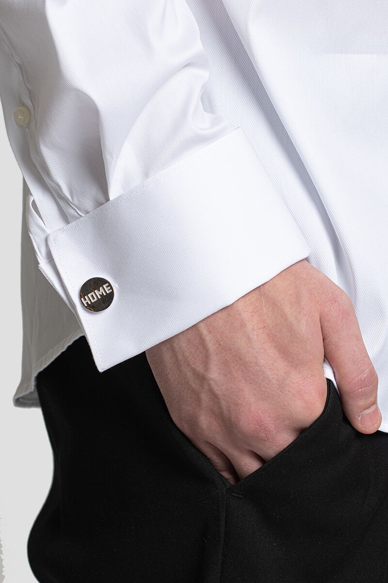 HOME KONG SILVER CUFFLINKS