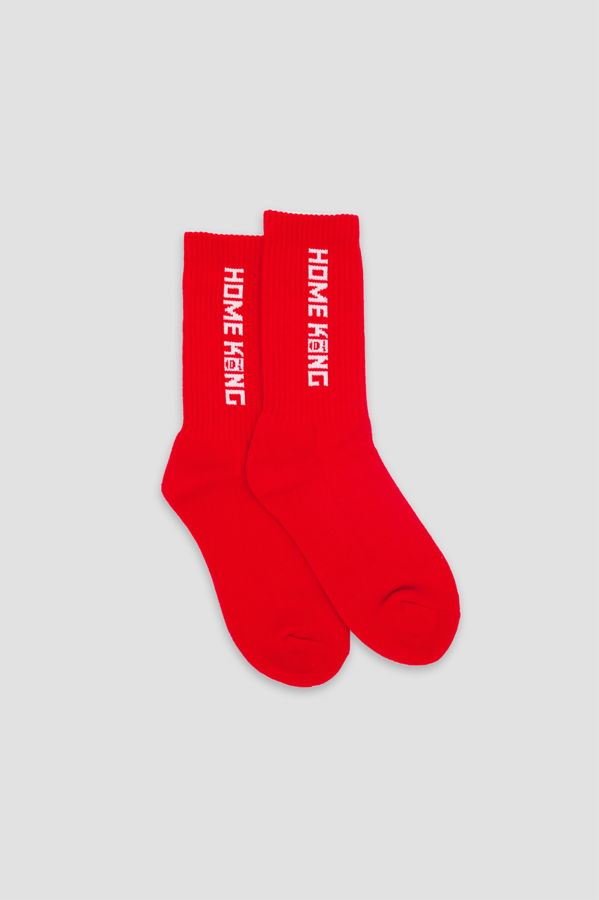 HOME KONG CNY CREW SOCKS RED