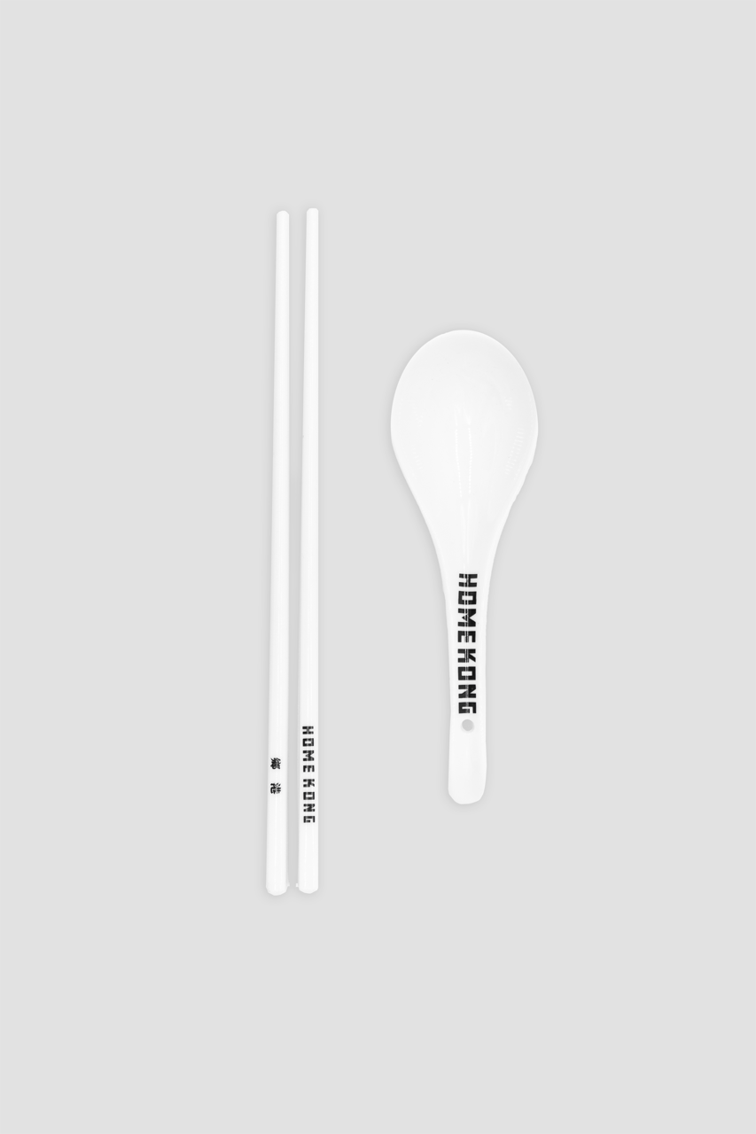 PORCELAIN CHOPSTICK/SPOON SET