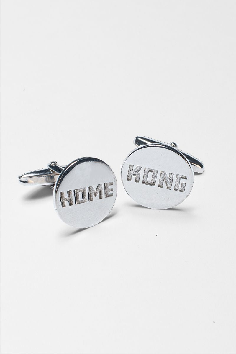 HOME KONG SILVER CUFFLINKS