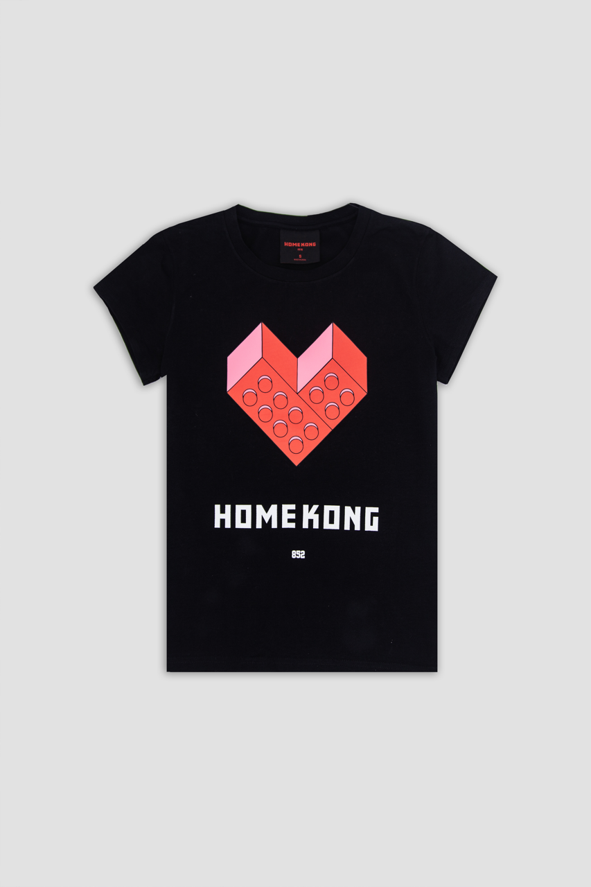 LEGO HEART TEE BLACK