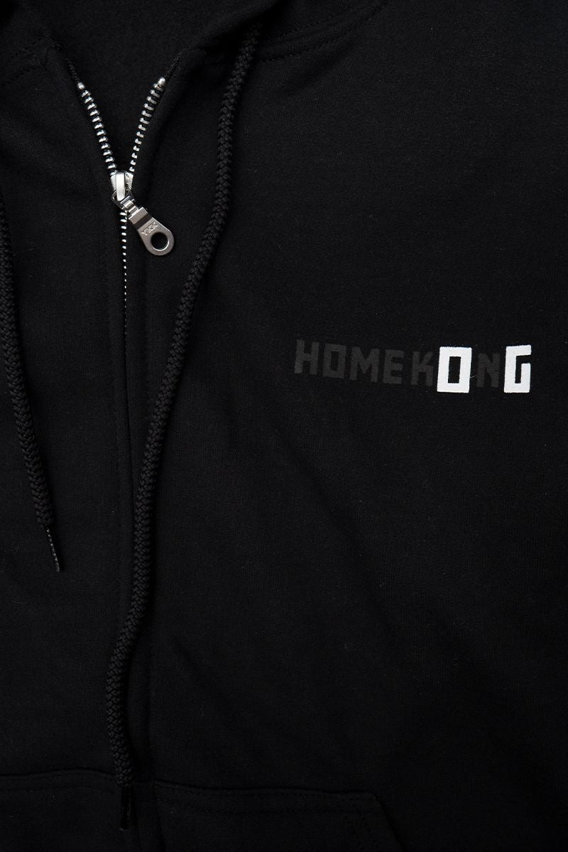 O.G. ZIP UP HOODIE BLACK