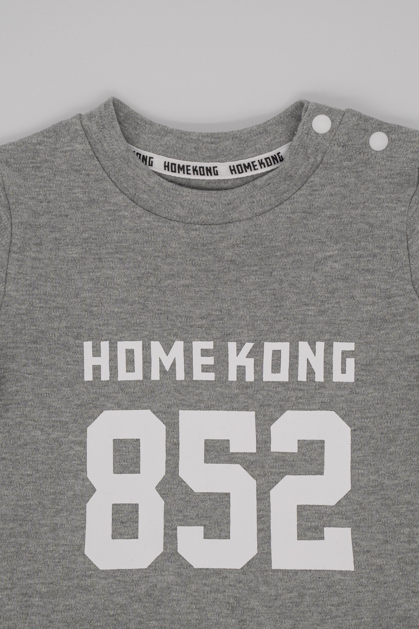 852 BABY ONESIE GREY