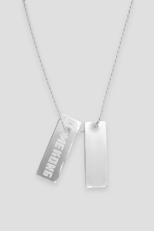 DOUBLE SILVER DOG TAG
